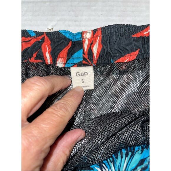Nwt Gap Mens S Pool Shorts Swimsuit Trunks Mesh Lined Hawaiian Tropical A19‎ - Picture 3 of 6